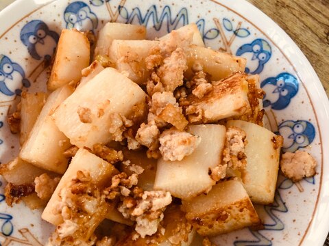 長いもと鶏ひき肉のそぼろ煮